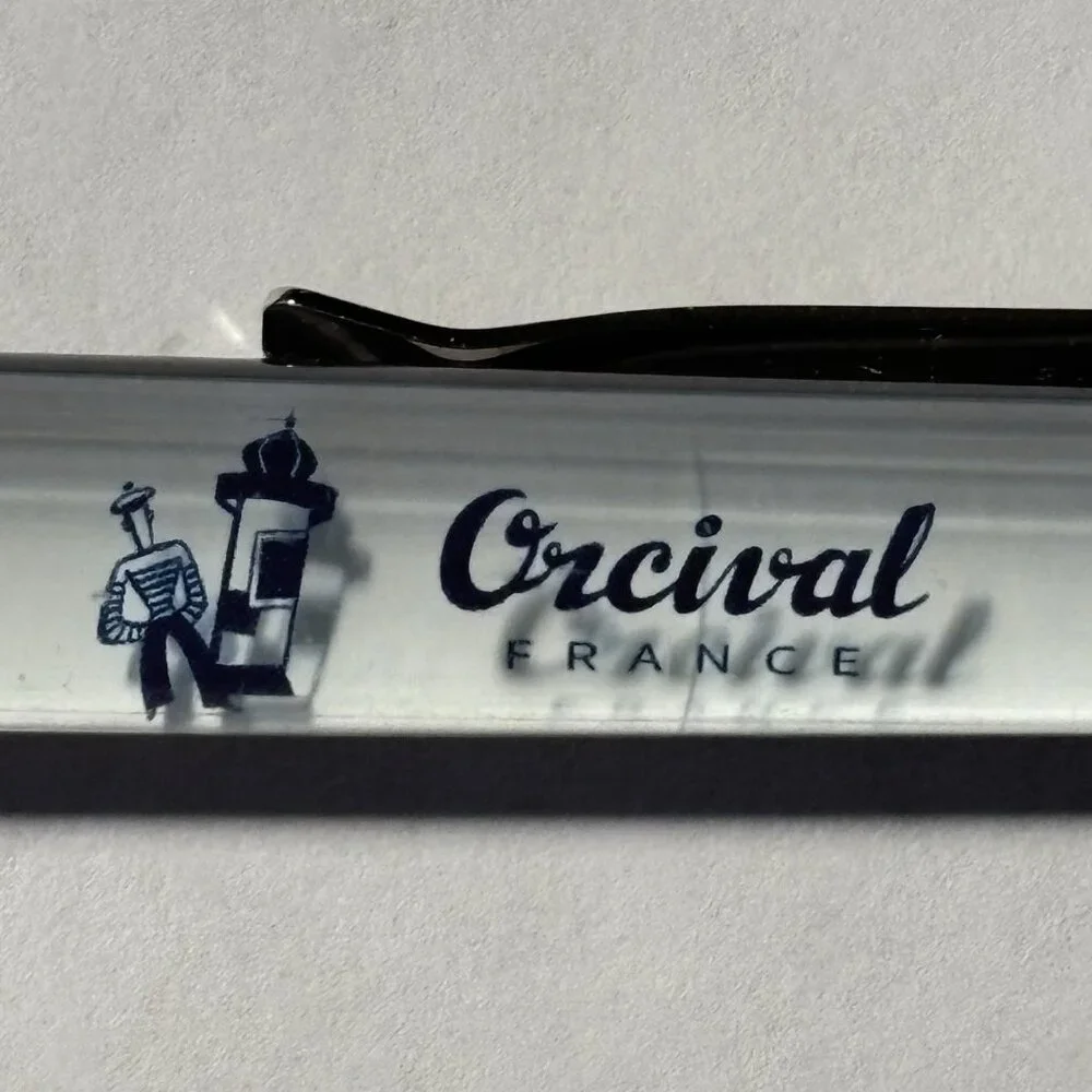Orcival France Advertising Floaty Pen Clothing Brand Striped Shirts French Navy